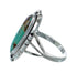 Native American Sterling Silver Turquoise Ring Size 7-1/2 AX130153